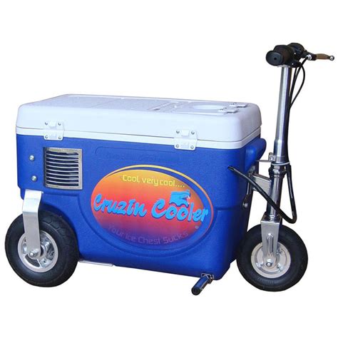 Having a motorized cooler at your next tailgate will ensure you are crowned king. . Cruzin cooler